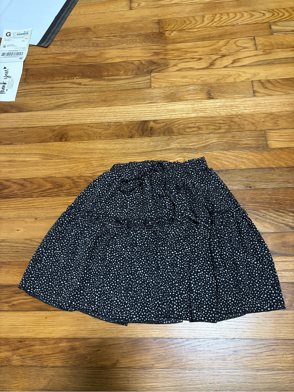 Shein Polka Dot Mini Skirt Size Small | Ruffle Tiered